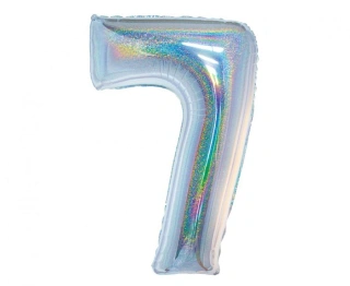 Foliová číslice - Holografická 7 - 76 cm