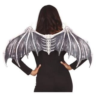 Halloweenské netopýří křídla s kostmi