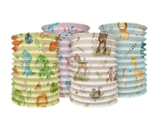 Závěsný lampion mix dětských postaviček a zvířátek 15 cm