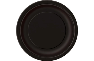 Talířky papírové EKO - Černé 18cm, 20ks