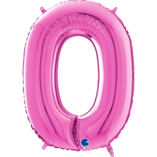 Číslice 0 fuchsia (66cm,26")