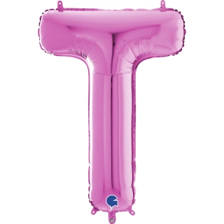 Písmeno růžové T (66cm,26")