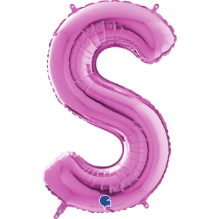 Písmeno růžové S (66cm,26")