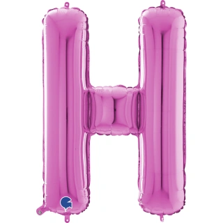 Písmeno růžové H (66cm,26")
