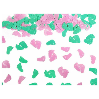 Konfety nožičky zeleno-růžové 15 g