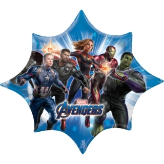 Fóliový balónek Avengers Endgame - hvězda 88 cm