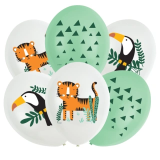 Latexové balonky - se zvířátky, 6 ks - 27,5cm