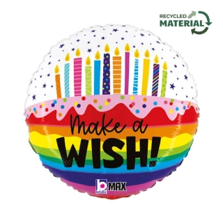 Fóliový balonek Make a Wish 46 cm