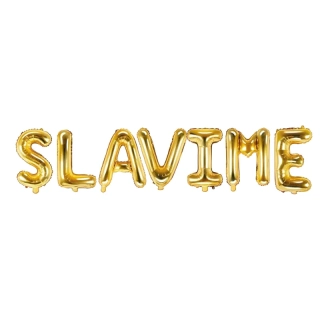 Balónkový nápis - Slavime