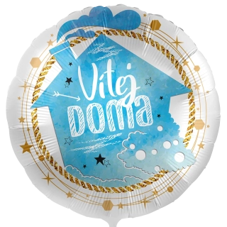 Fóliový balónek Vítej doma CZ - 43cm
