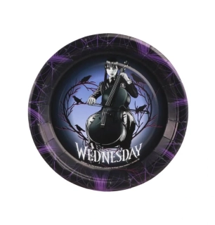 Papírové talíře Wednesday 18cm - 8ks