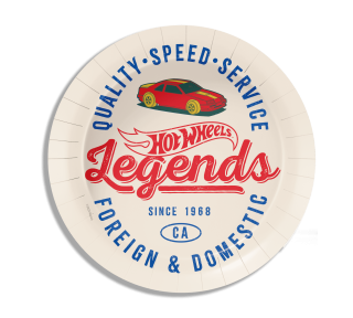 Papírové talíře Hot Wheels Legends 23 cm - 8 ks