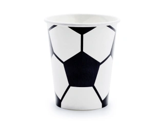 Papírové kelímky Fotbalový míč 220ml 6ks