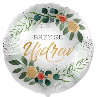 Fóliový balónek Brzy se uzdrav CZ - 43cm