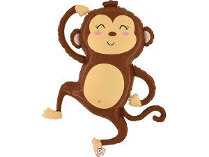 Fóliový balónek - Opice 84 cm