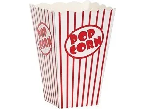 Krabice na popcorn - 10 ks