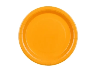 Papírové talíře oranžové 23 cm – 6 ks