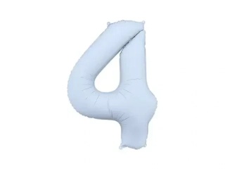 Foliová číslice světle modrá matná 4 86cm