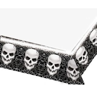 Plastový ubrus Halloween Lebky - 173 x 243 cm