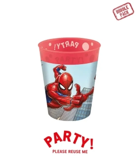 Plastové kelímky znovupoužitelné Spiderman 250ml - 4ks