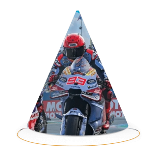 Papírové party čepičky Moto GP 6ks