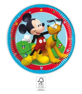 Papírové talíře Mickey Mouse Rock the House 20 cm - 8 ks
