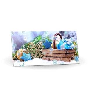 Mléčná čokoláda Modré Vánoce