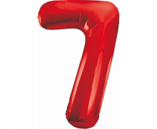 Foliová číslice - Červená 7 - 85 cm