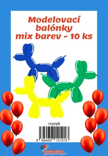 Modelovací balonky - mix barev 10 ks