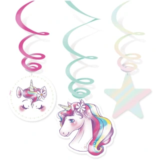 Závěsné spirály Jednorožec Unicorn Dreams 6 ks