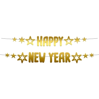Banner hvězdný Happy New Year