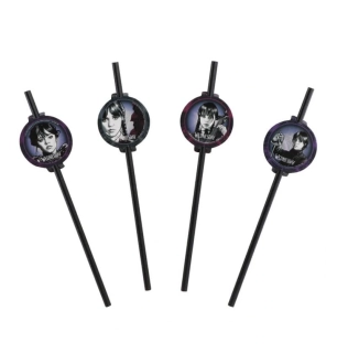 Papírová brčka Wednesday 8ks