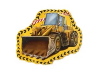 Fóliový balónek - Staveniště Bagr 66cm