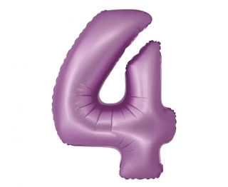 Fialová číslice 4 matná - 76 cm