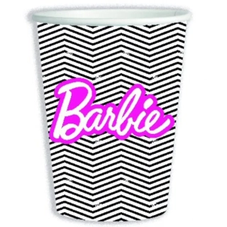 Papírové kelímky Barbie Vintage 8 ks