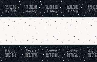 Plastový ubrus Glitz černý