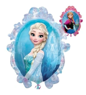 Foliový balonek ovál Frozen zrcadlo - 51 x 69 cm