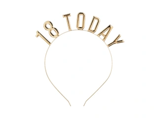 Zlatá čelenka "18 today"