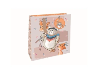 Dárková taška střední Indiánské zvířátka