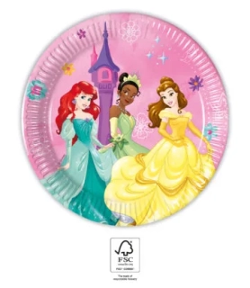 Papírové talířky Disney Princezny 20 cm