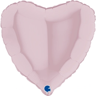 Foliový balonek srdce pastel růžové 46 cm