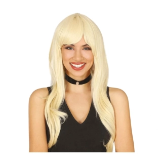 Paruka blond dlouhá premium