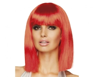 Paruka neonově červená