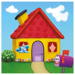 Papírové ubrousky - Stopy Blue - Modříkovy Hádanky