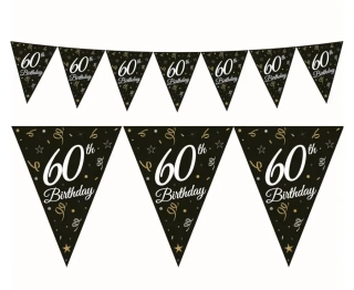 Vlaječková girlanda 60. narozeniny