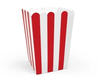 Krabice na popcorn - 6 ks