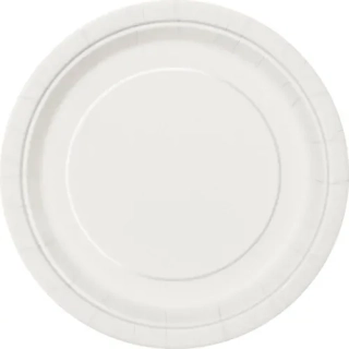 EKO Talířky papírové - bílé 23cm 8ks