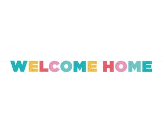 Závěsný baner Welcome Home