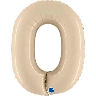 Fóliová číslice - krémová 0 - 102 cm