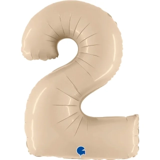 Fóliová číslice - krémová 2 - 102 cm